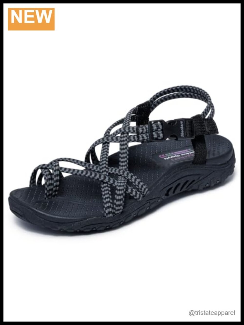 Skechers Reggae Perfect Duo Stretch Fit Vegan Comfort Sandals